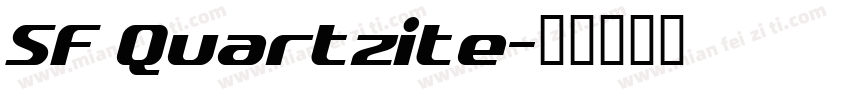 SF Quartzite字体转换